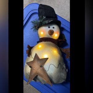 Vintage light up snowman